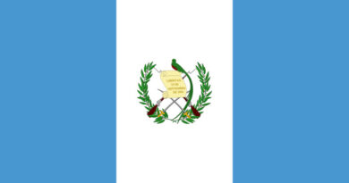 La bandera actual de Guatemala